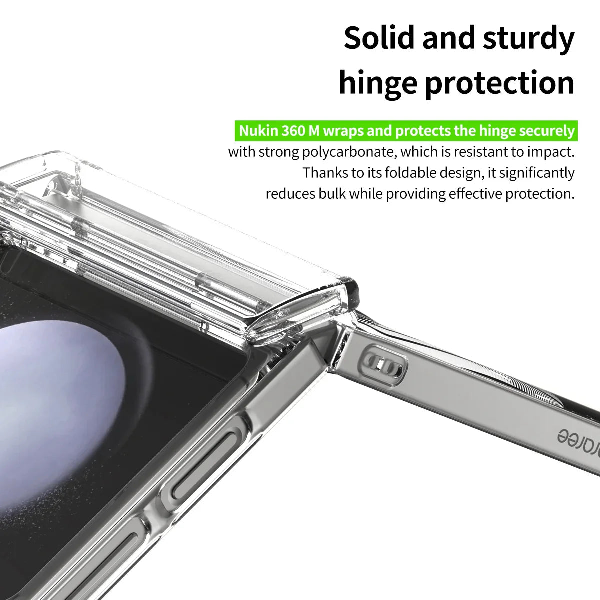 Araree Samsung Z Flip 6 Nukin 360 Magsafe Case - Clear - Tashqila Araree Samsung Z Flip 6 Nukin 360 Magsafe Case - Clear - Tashqila